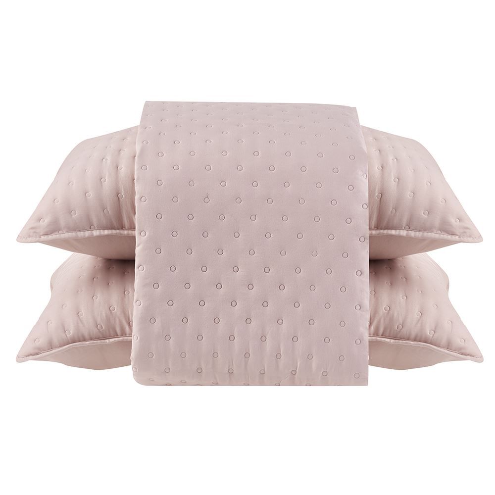 Colcha Queen 3Pçs Lisa Elegance - Rosa
