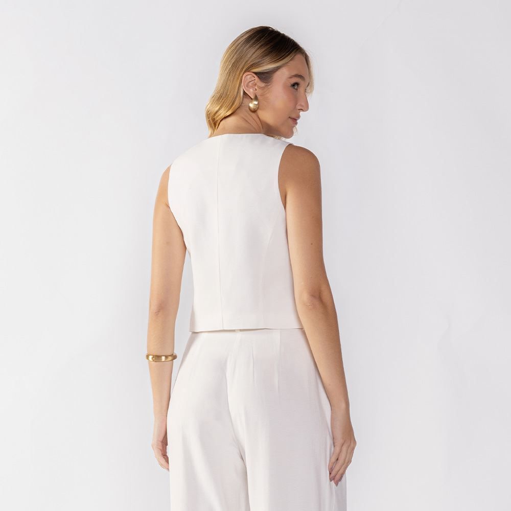 Colete Alfaiataria Feminino Patricia Foster