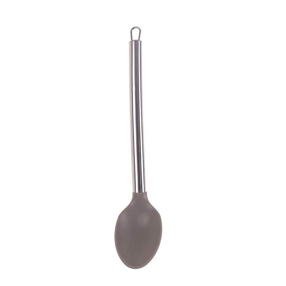 Colher Silicone Havan Casa Com Cabo Inox 33Cm - Cinza