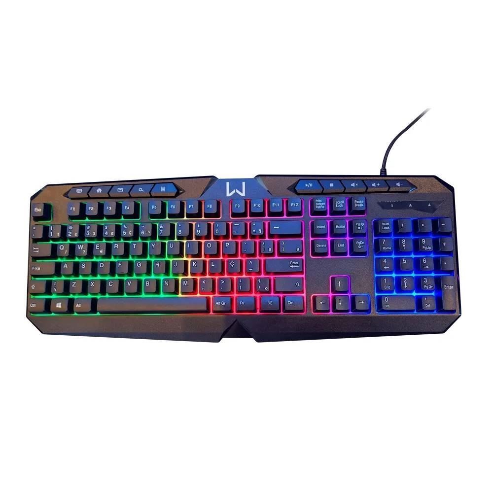 Combo Gamer Warrior 4 Em 1  Air Drop Headset 2.0 - Preto