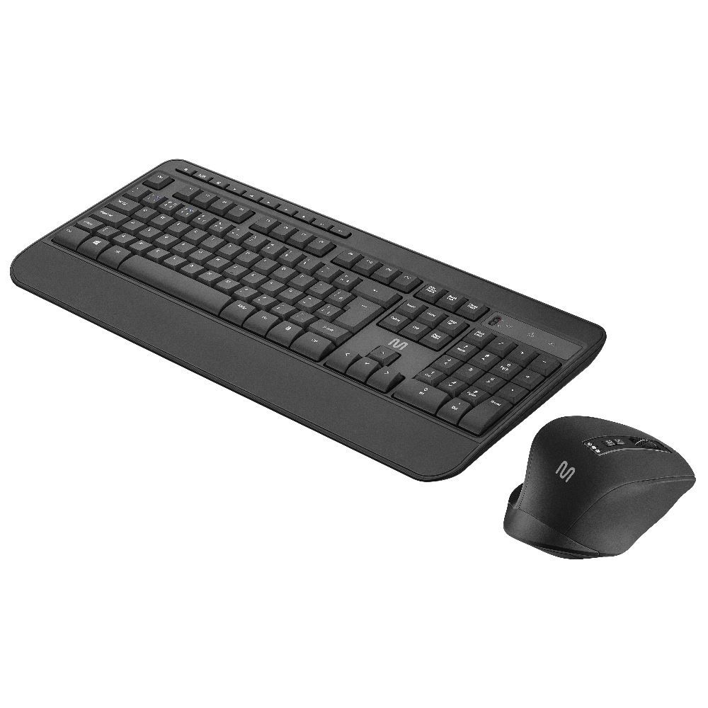 Combo Teclado Mouse Sem Fio L Multi  Bluetooth 3200Dpi Apoio De Pulso