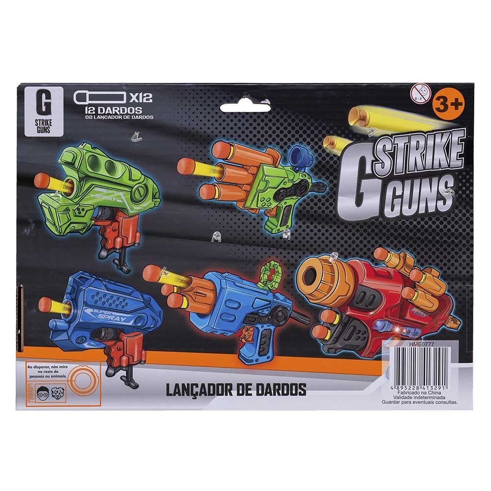 Conjunto 2 Lançadores E 12 Dardos Havan - HME0777