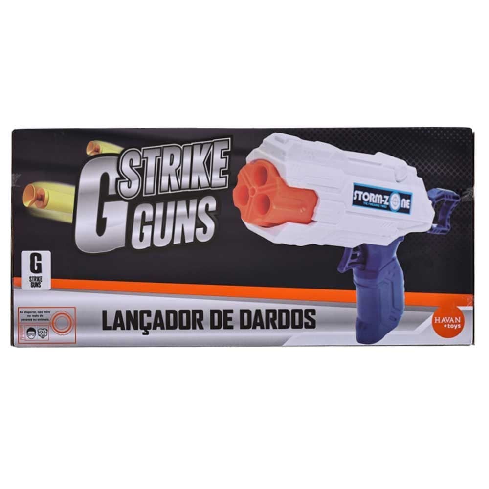 Conjunto 2 Lançadores E Alvos Branco Havan Toys - HBR0306