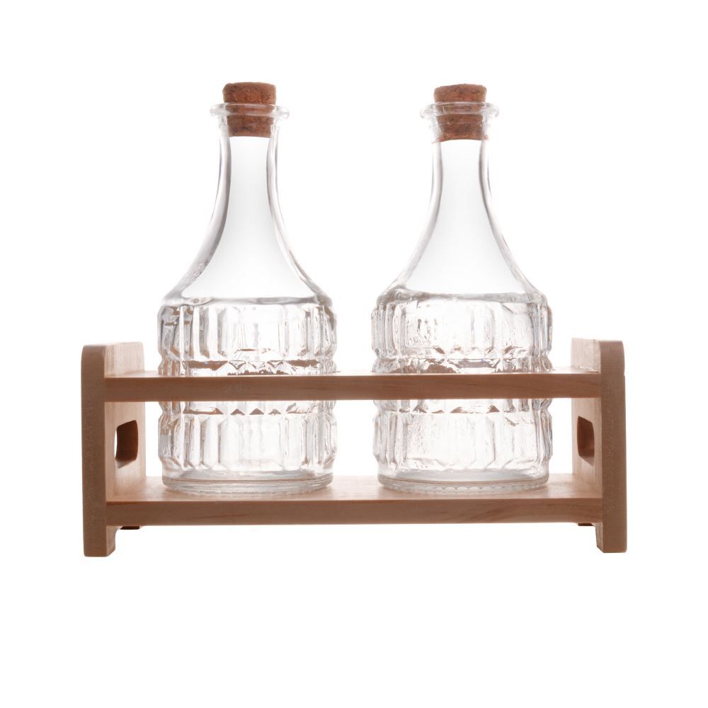 Conjunto Galheteiro 2 Peças Com Suporte 180Ml Lyor