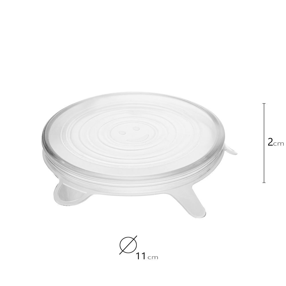 Conjunto Tampas Redondas Flexíveis 20Cm Lyor - 6 Peças