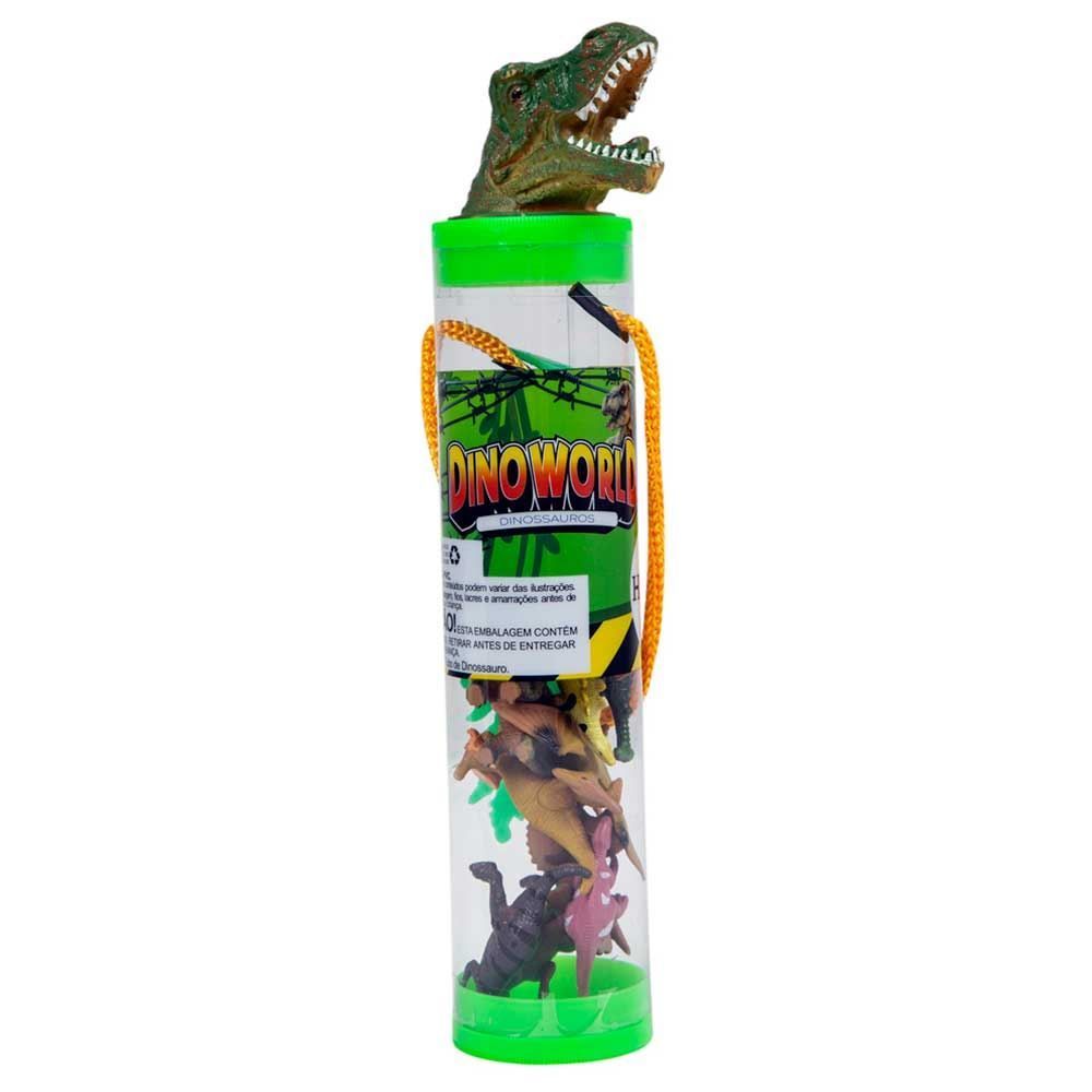 Conjunto Tubo De Dinossauros Miniaturas Havan Toys - HBR0392