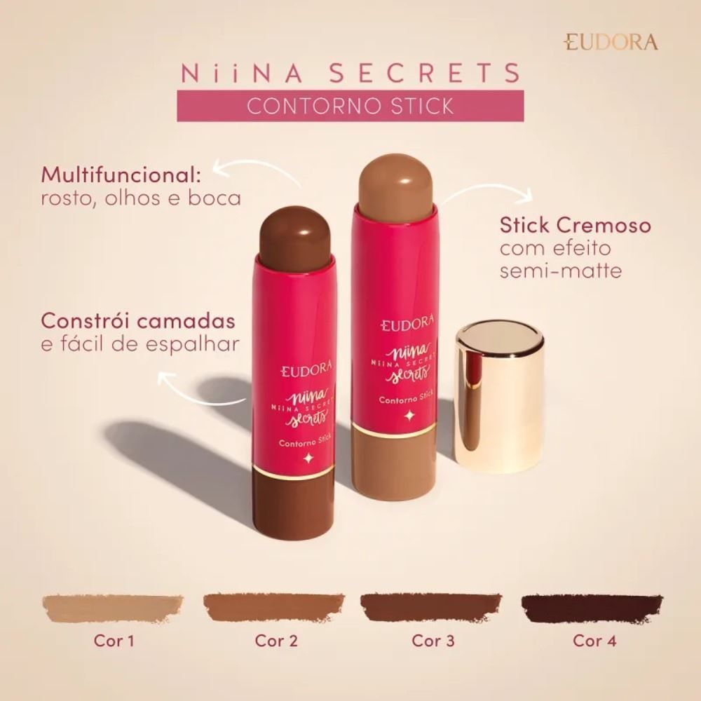 Contorno Stick Nina Secrets Eudora - Cor 2