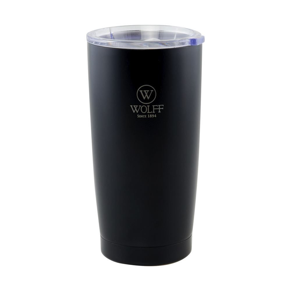 Copo Térmico Com Tampa Wolff 600Ml - Preto