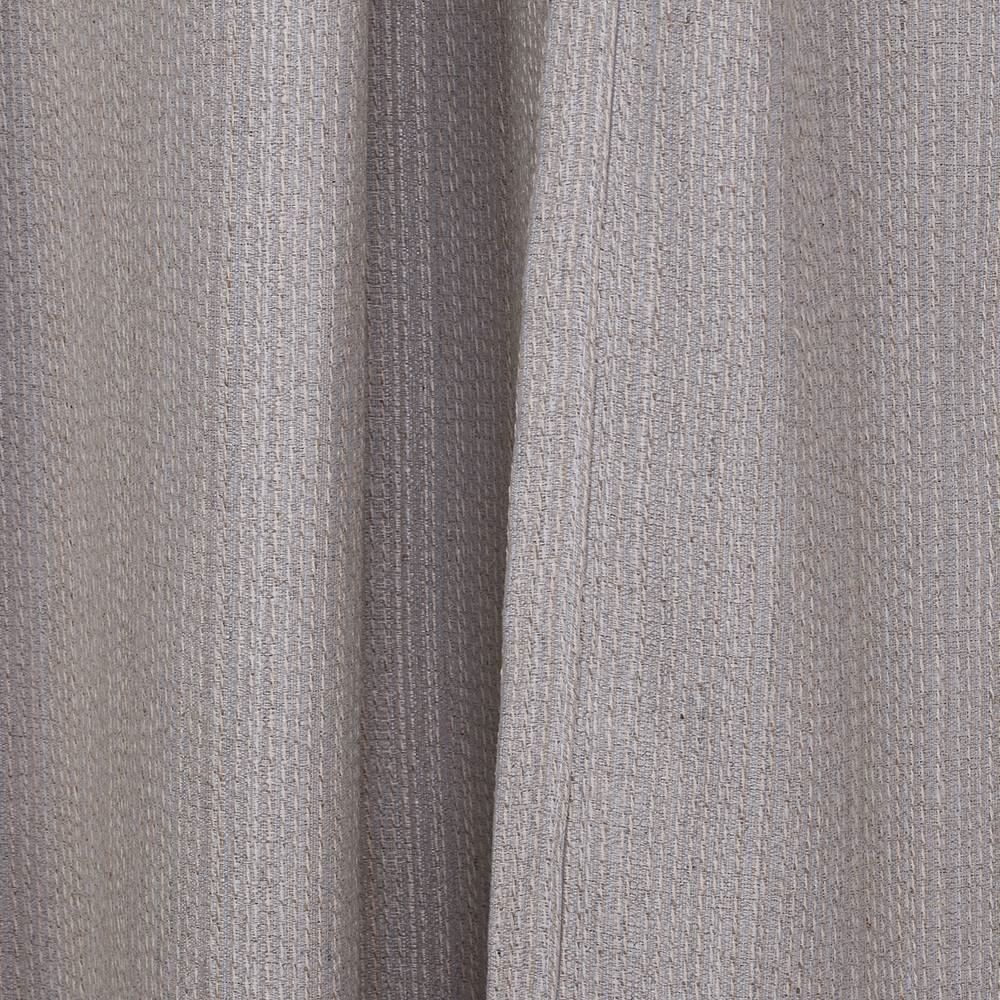 Cortina Chenille 4,00X2,30M Para Quarto E Sala - Branco Cinza