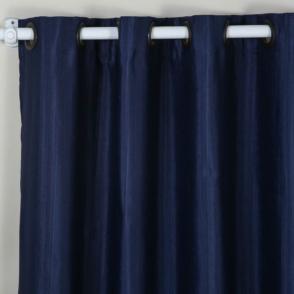 Cortina Para Sala E Quarto Pantex Rústica 2,60X1,70 M Havan Casa - Azul Denin