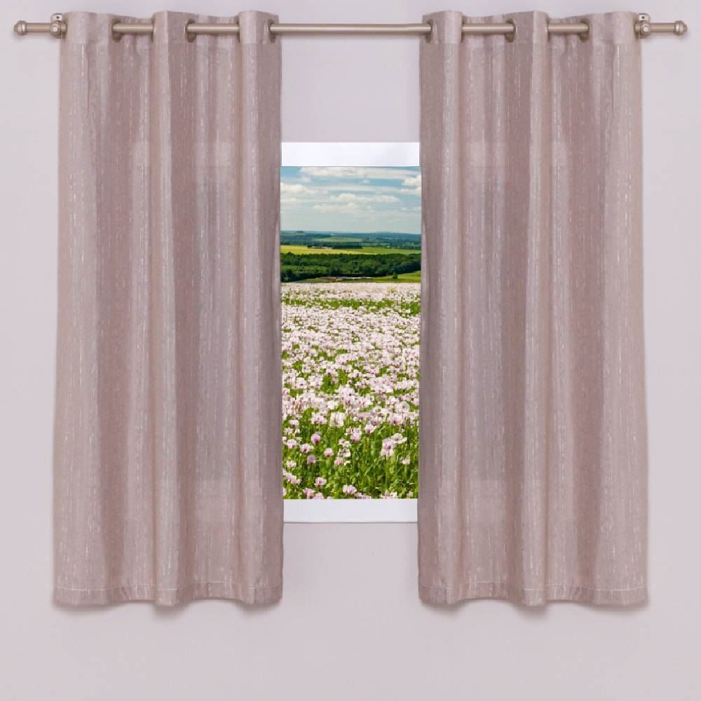 Cortina Para Sala E Quarto Chenille 2,60X1,70M Havan Casa - Branco Cinza