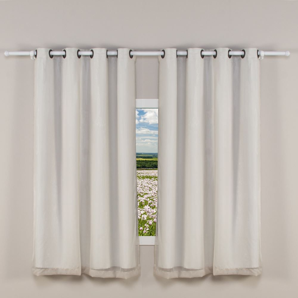 Cortina Pratika Lisboa Slim 2,60X1,70M Com Forro Havan Casa - Areia