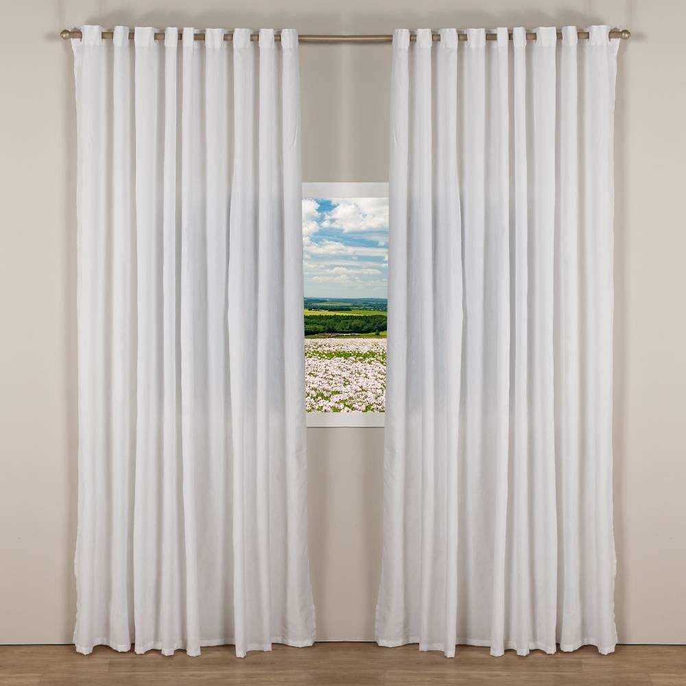 Cortina Rustica 5,40X2,80 M Madri Havan Casa - Branco