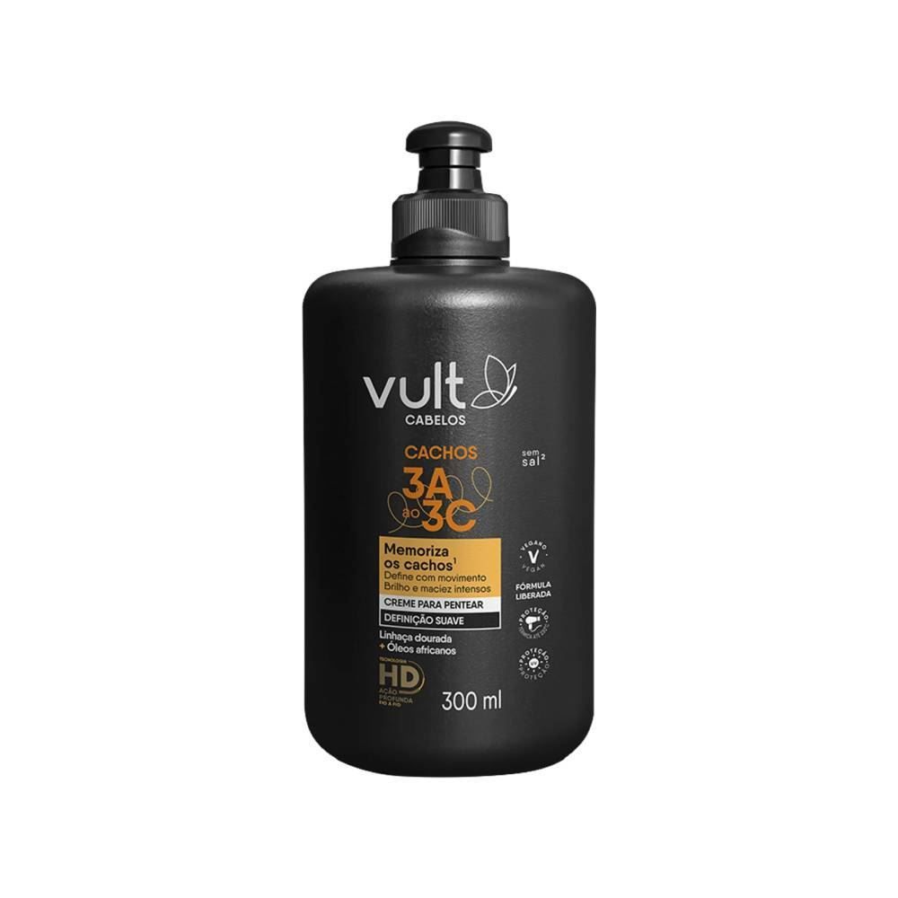 Creme Para Pentear Vult Cabelo Cachos Suaves - 300ml