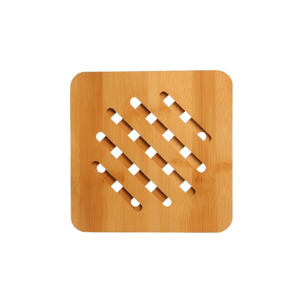 Descanso Para Panela De Bambu Quadrado Hauskraft - 16 Cm