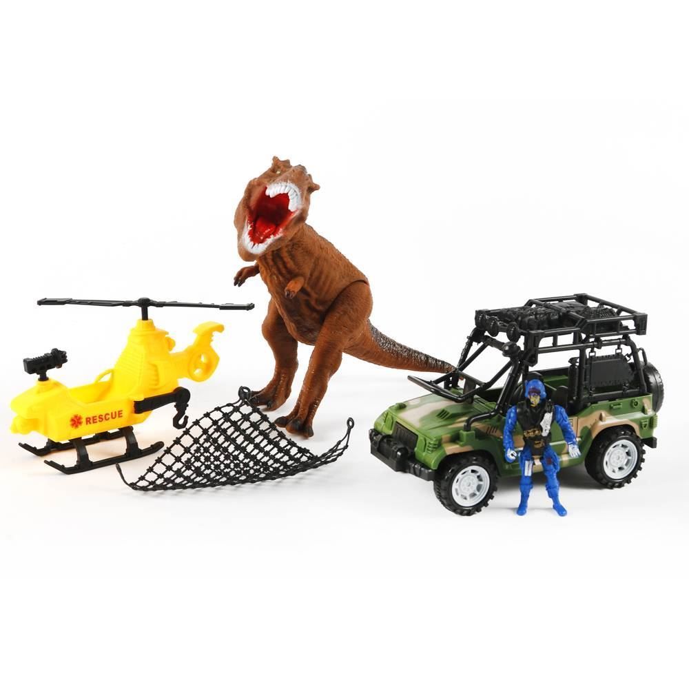 Dino Squad Playset T-Rex Bee Toys Com Acessórios - 0395