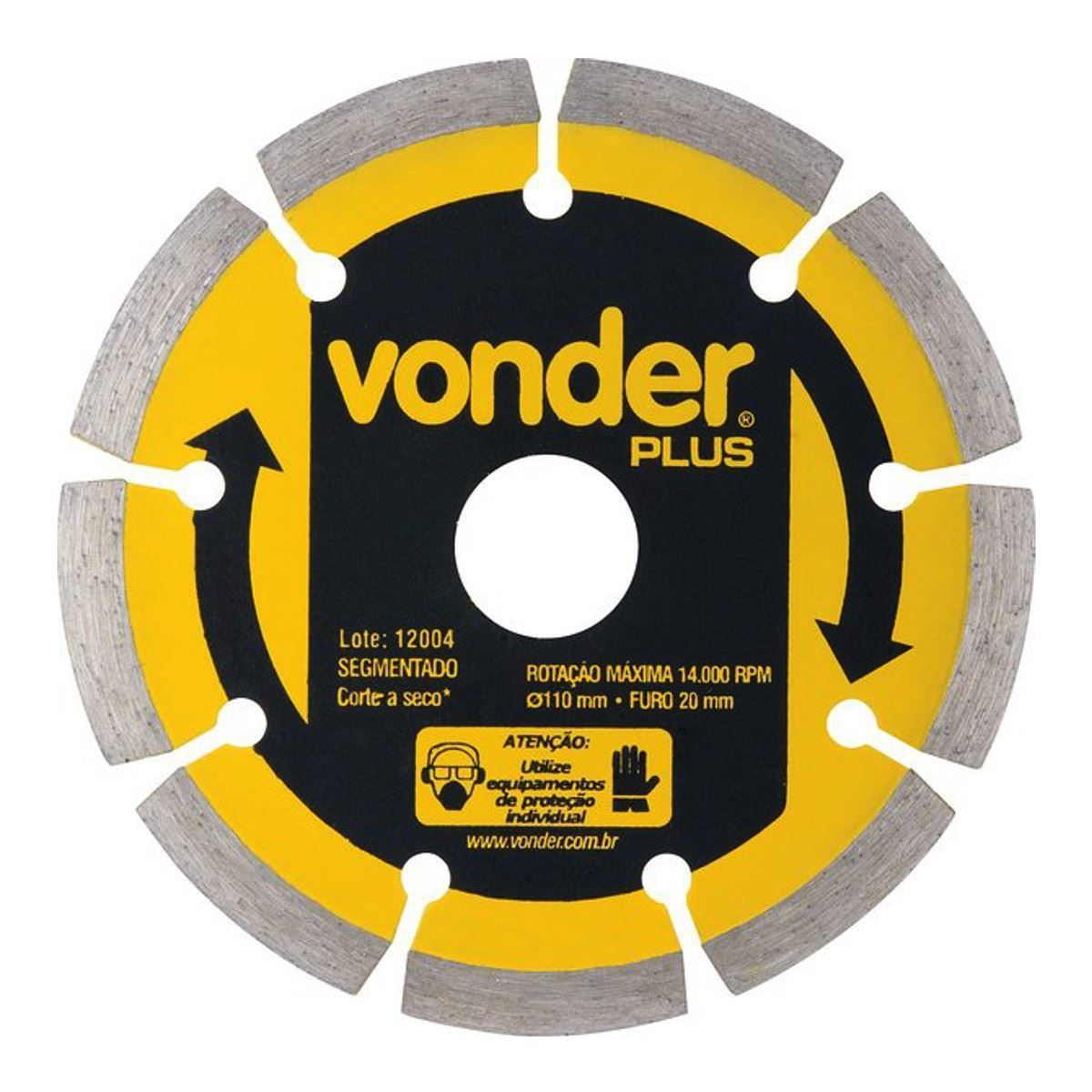 Disco Diamantado Plus 110Mm Vonder - 1268600000