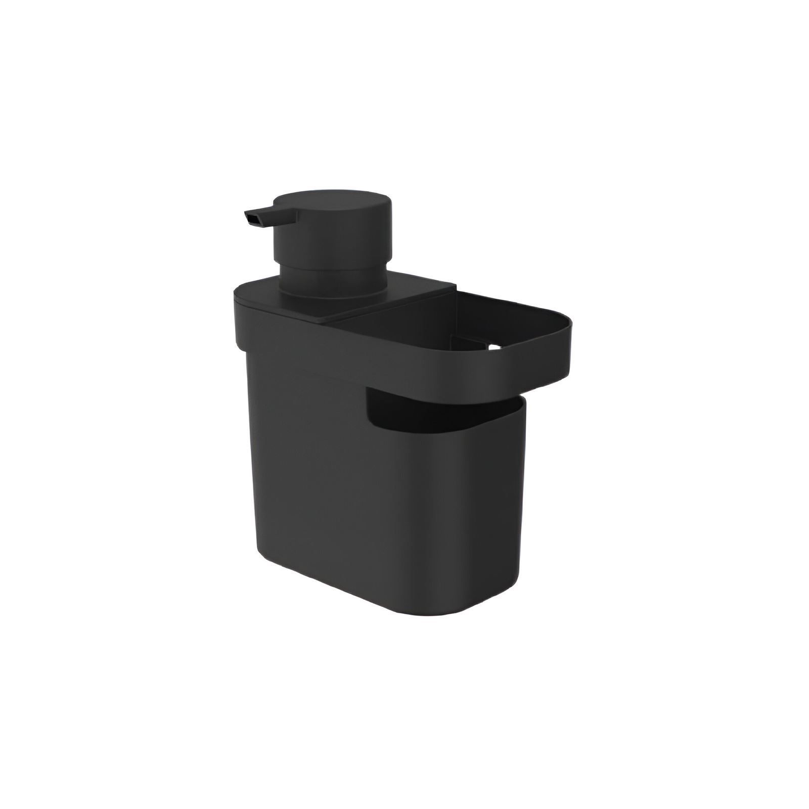 Dispenser Para Detergente Com Organizador De Pia Trium Ou 650Ml - Preto