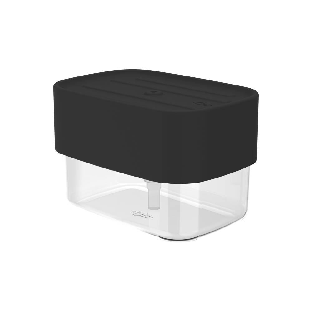 Dispenser Detergente Com Porta Esponja Trium 500Ml - Preto