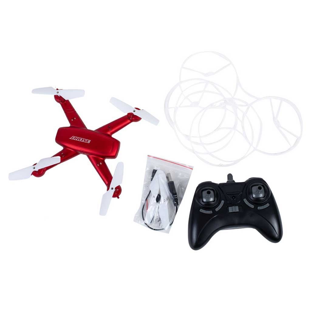 Drone 4 Hélices 2.4 Ghz Vermelho Havan Toys - HBR0344