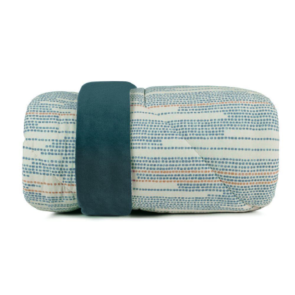 Edredom Casal Dupla Face Malha Blend Altenburg - Enigmato Azul Profile