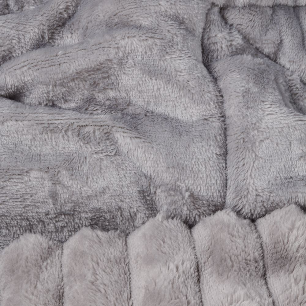 Edredom Casal Dupla Face Aspen 100% Poliéster Havan Casa - Cinza