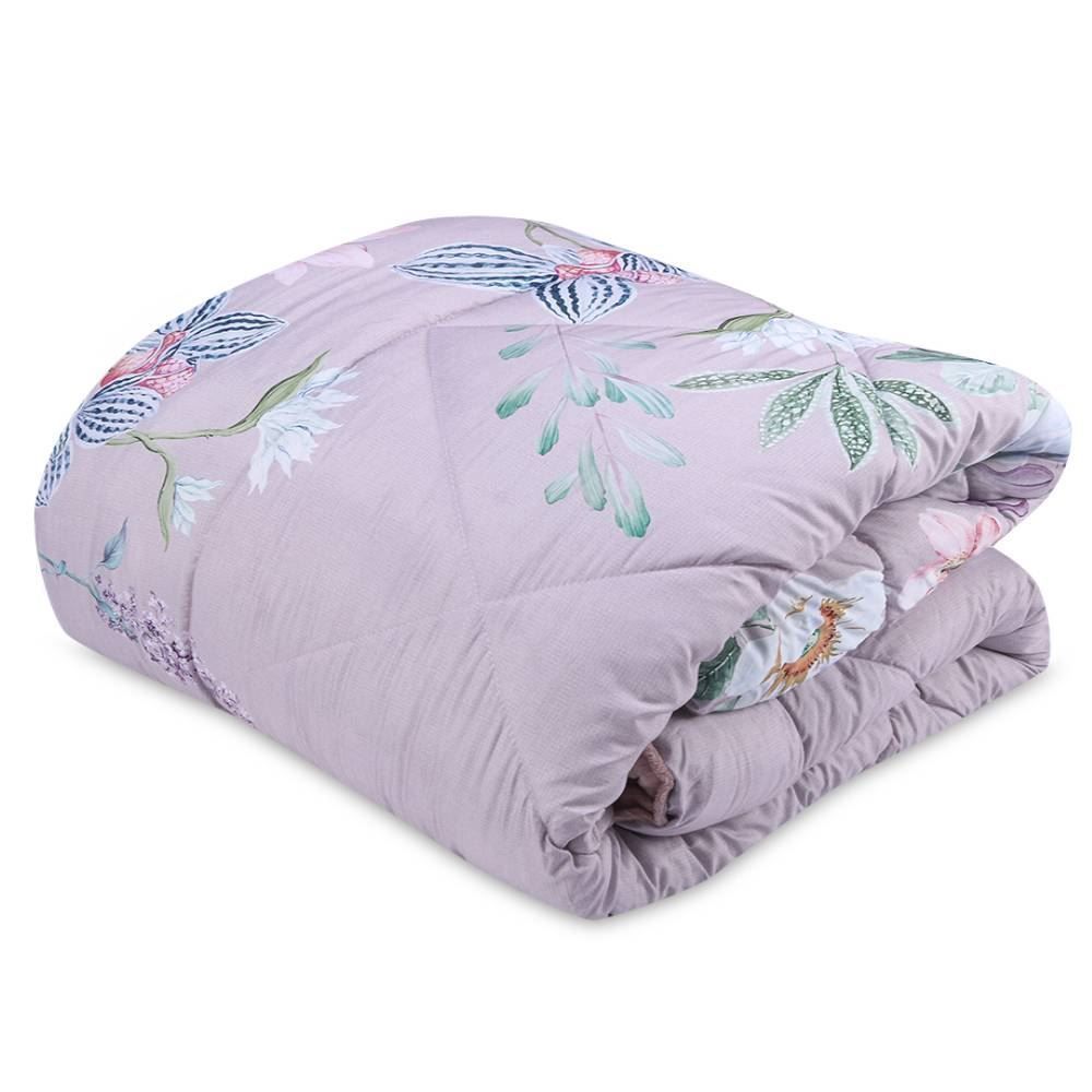 Edredom King Dupla Face Plush Versátile Havan Casa - Floral Rosa