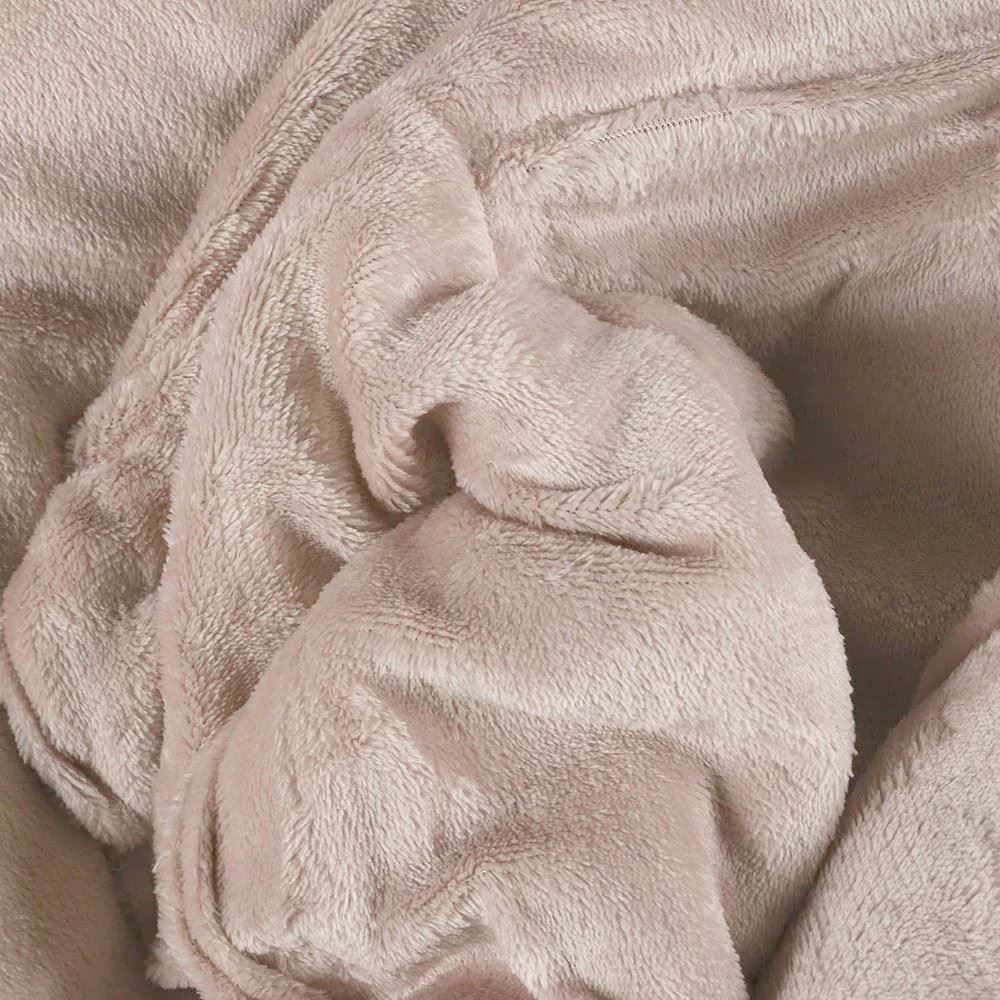 Edredom Solteiro 100% Poliéster Plush Provence Havan Casa - Bege