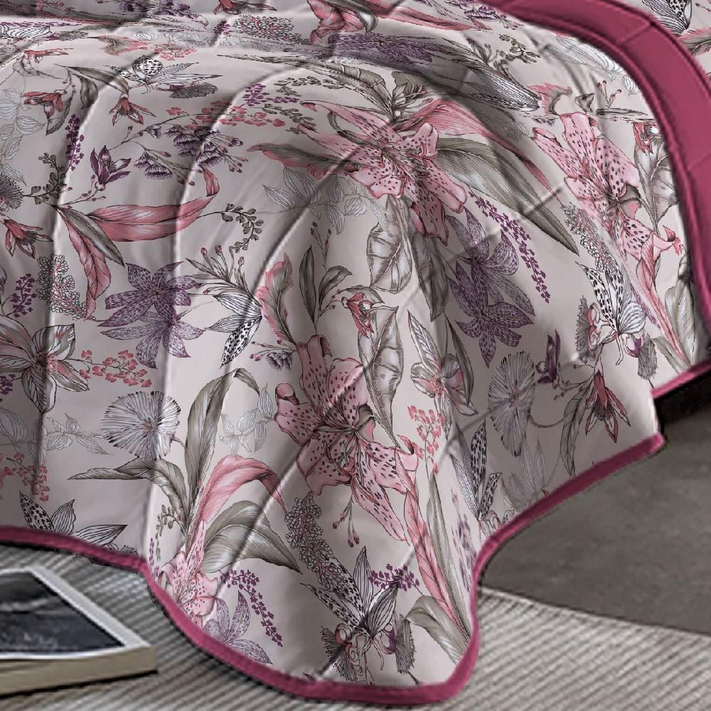 Edredom Solteiro Comfort Plush Dupla Face Havan Casa - Ivy Rosa
