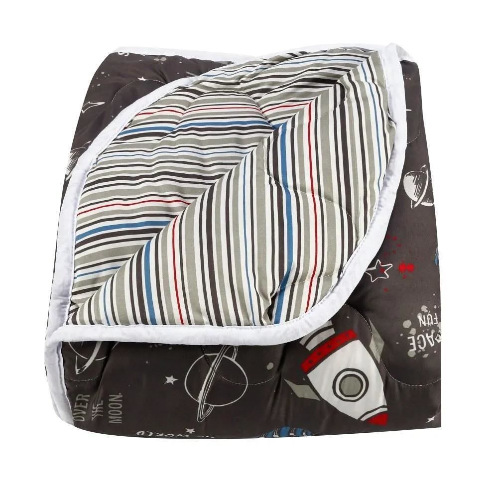 Edredom Solteiro Microfibra 100% Poliéster Kids Solecasa - Space