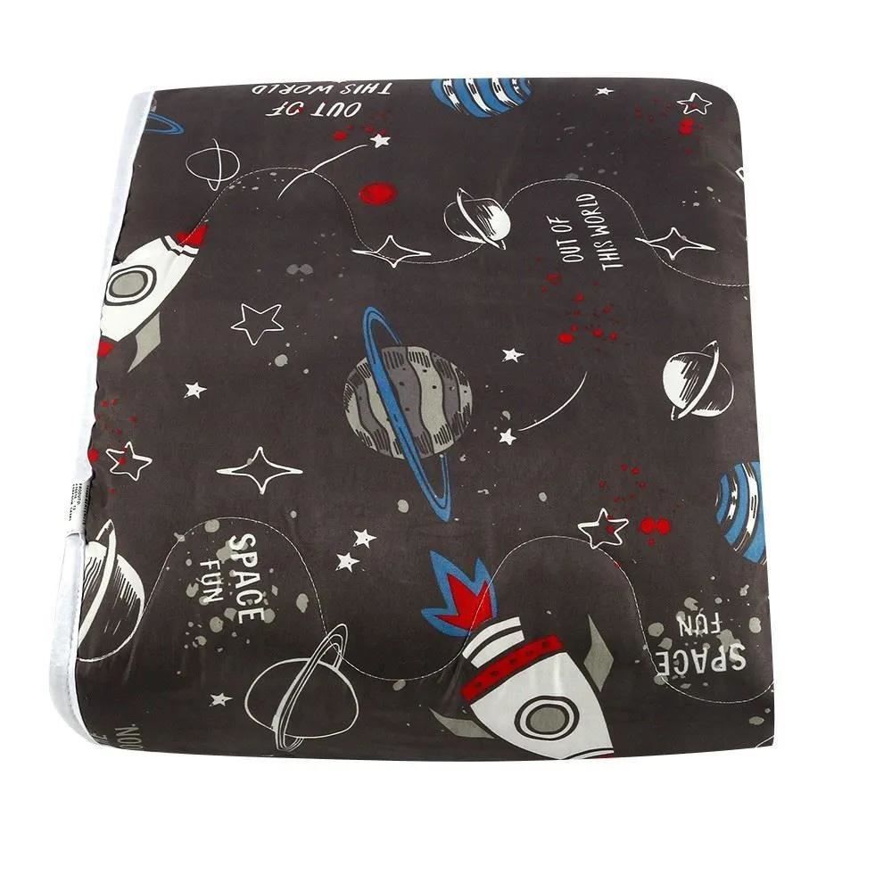 Edredom Solteiro Microfibra 100% Poliéster Kids Solecasa - Space