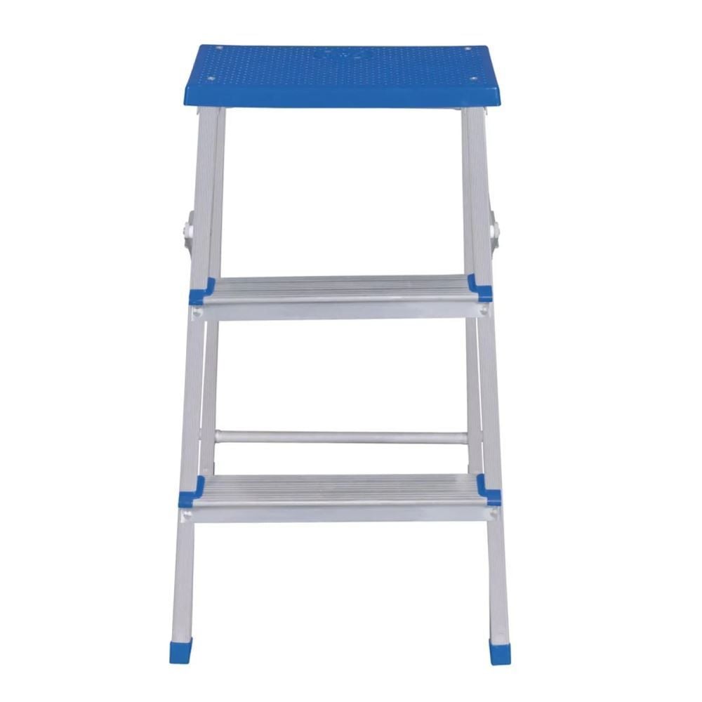 Escada Banqueta De Alumínio Mor - Prata