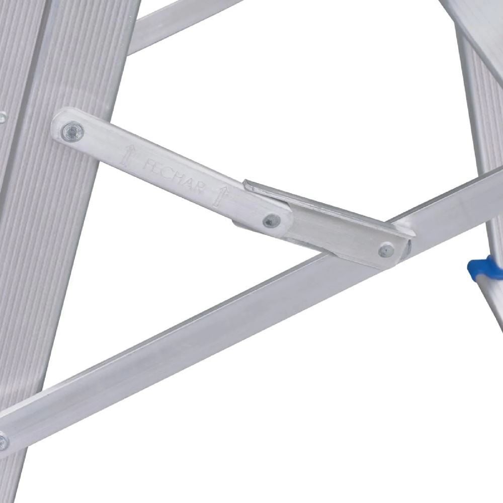 Escada Banqueta De Alumínio Mor - Prata