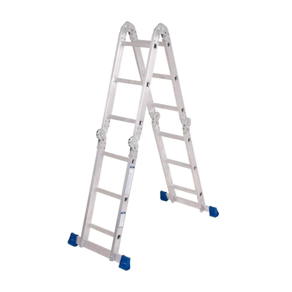 Escada De Alumínio Mor 8 Posições 12 Degraus - 005221