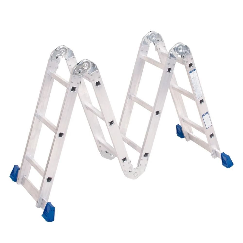 Escada De Alumínio Mor 8 Posições 12 Degraus - 005221