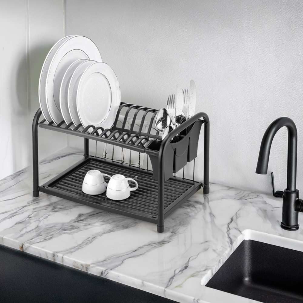 Escorredor Gaivota Black Arthi - Aço Inox