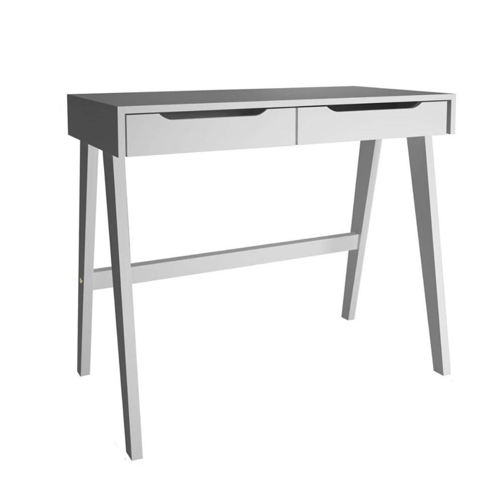 Escrivaninha Em Mdf Com 2 Gavetas 90X45 Cm Havan Casa - Branco
