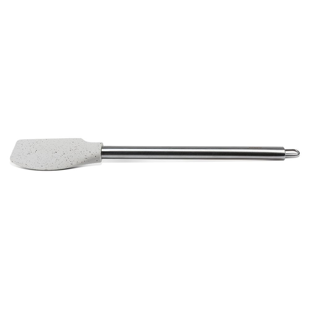 Espátula Silicone E Cabo Em Aço Inox Brinox 33 Cm - Vanilla