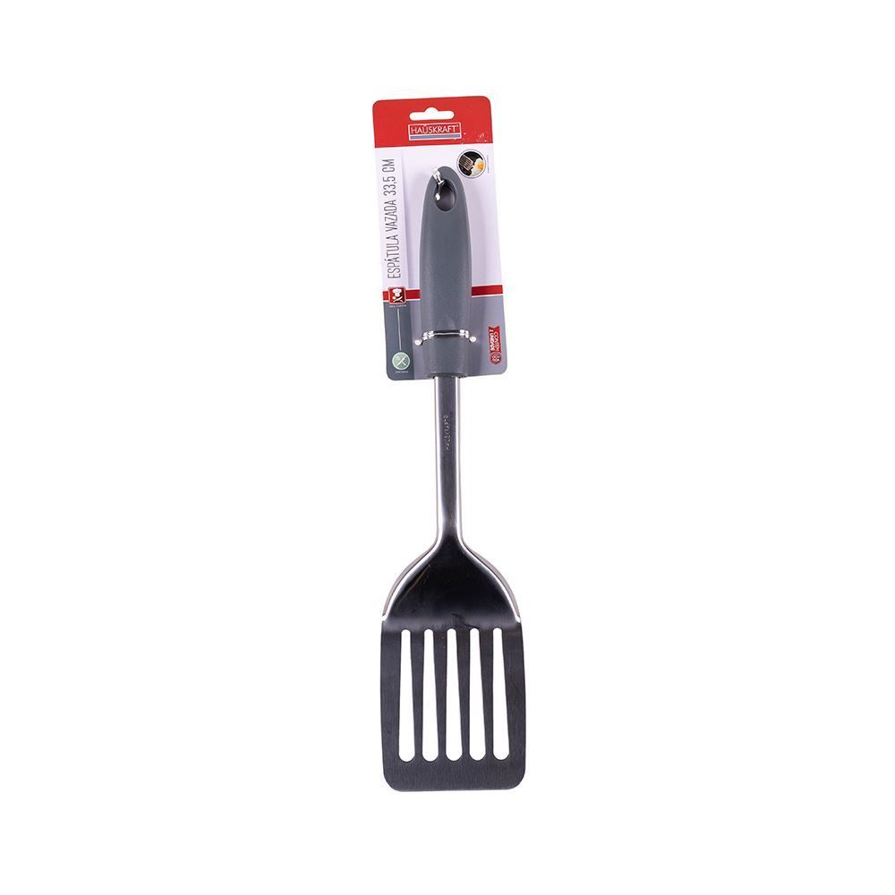 Espátula Vazada 33,5Cm Hauskraft - Cinza