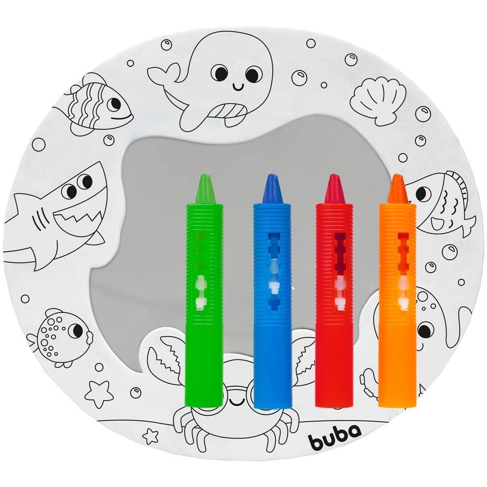 Espelhinho De Atividades Para Hora Do Banho Buba - Branco
