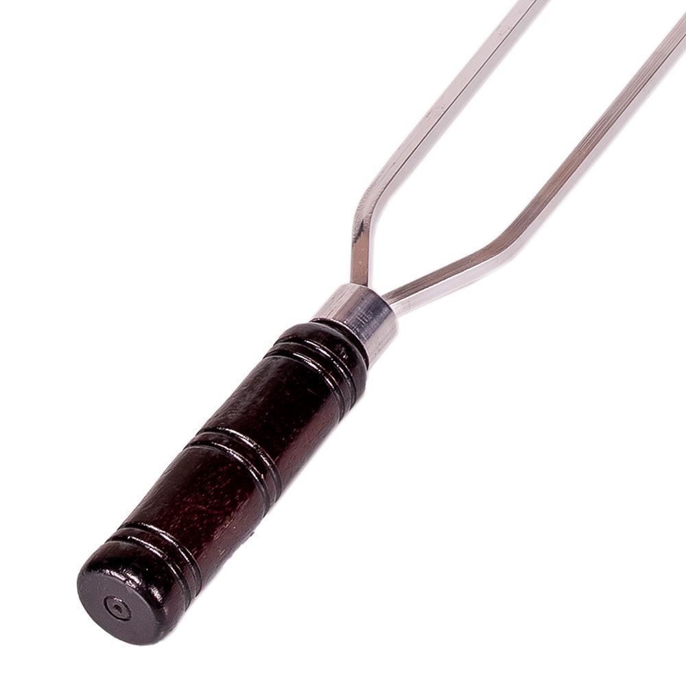 Espeto Duplo quadrado Alumínio 70cm Metal ADM - D-70