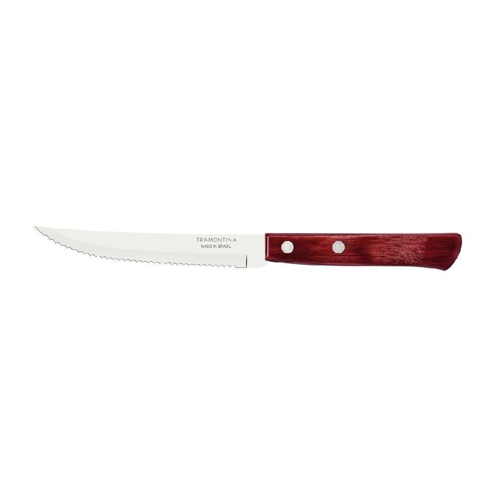 Faca De Churrasco Tramontina Polywood 21,1Cm - Vermelho