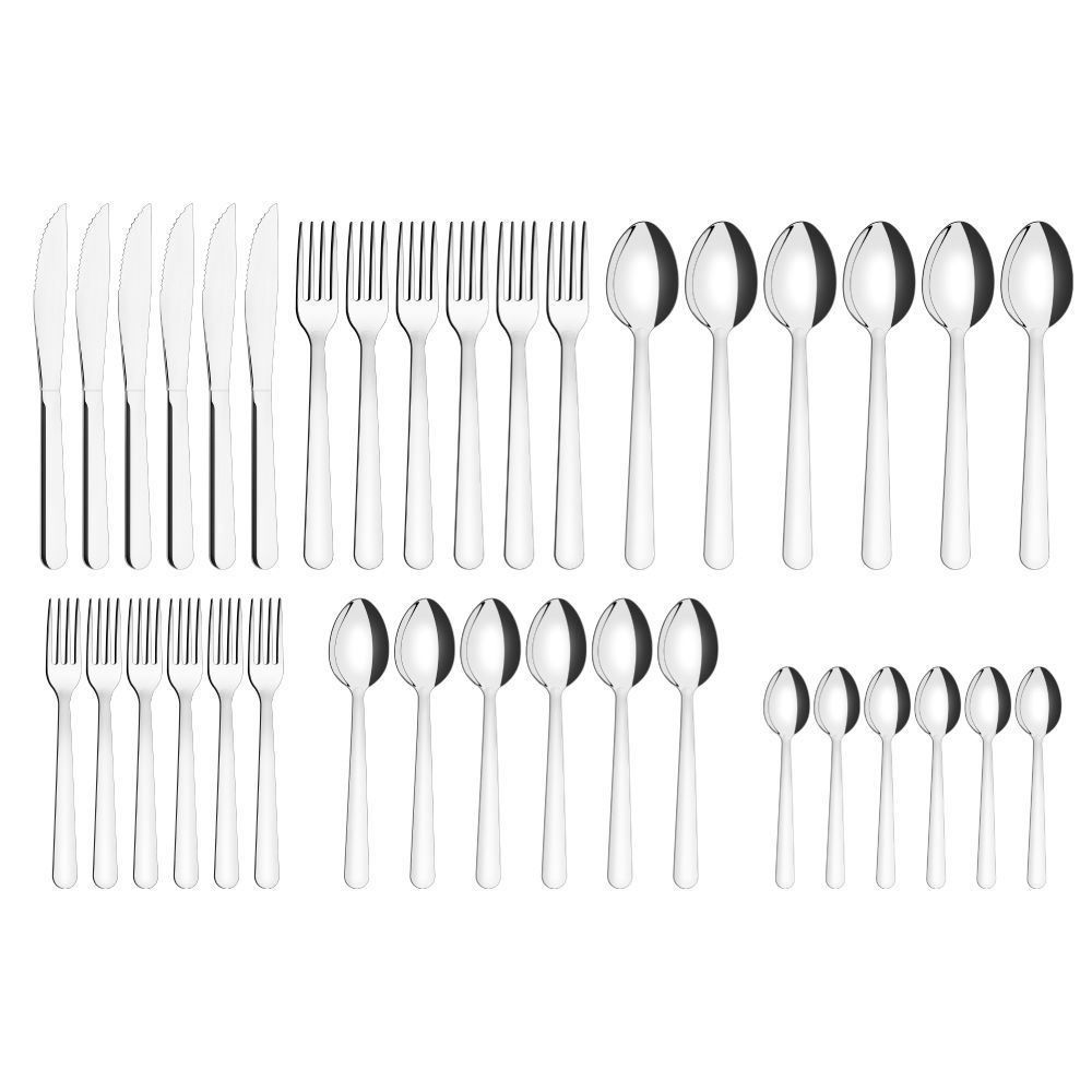 Faqueiro De Aço Inox Malibu Tramontina 36 Peças - Inox