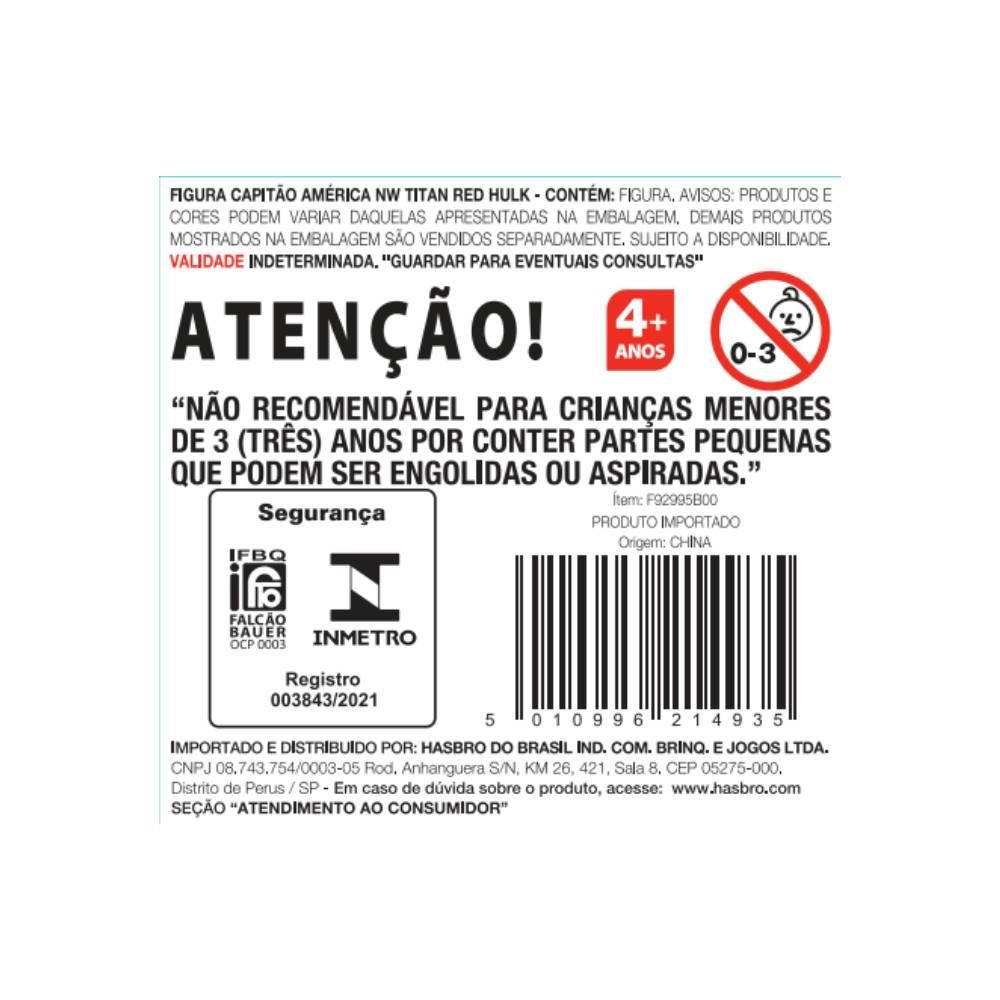 Figura Titan Hero Hulk Vermelho - Hasbro