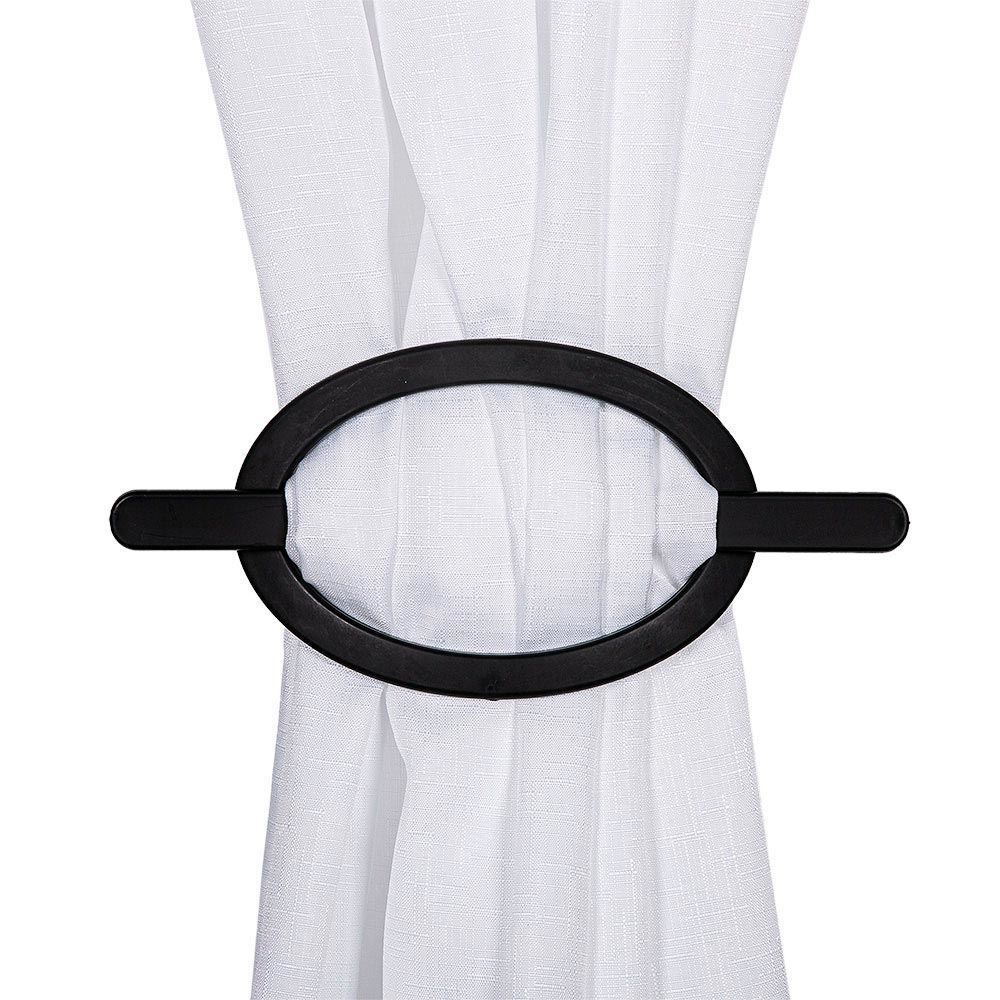 Fivela Oval Fosco  - Preto Fosco