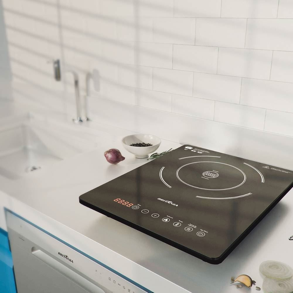 Fogão Cooktop Britânia De Indução 1 Boca Bct14p - Bivolt