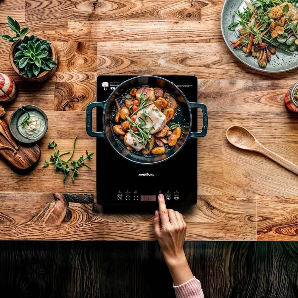 Fogão Cooktop De Indução Britânia 1 Boca BCT10A