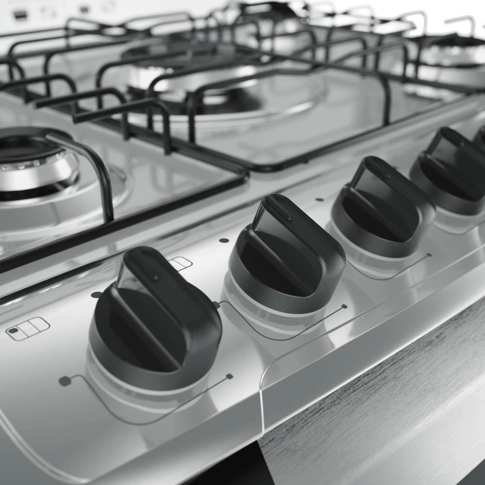Fogão De Piso 5 Bocas Mueller Acendimento Automático Decorato G3 - Bivolt