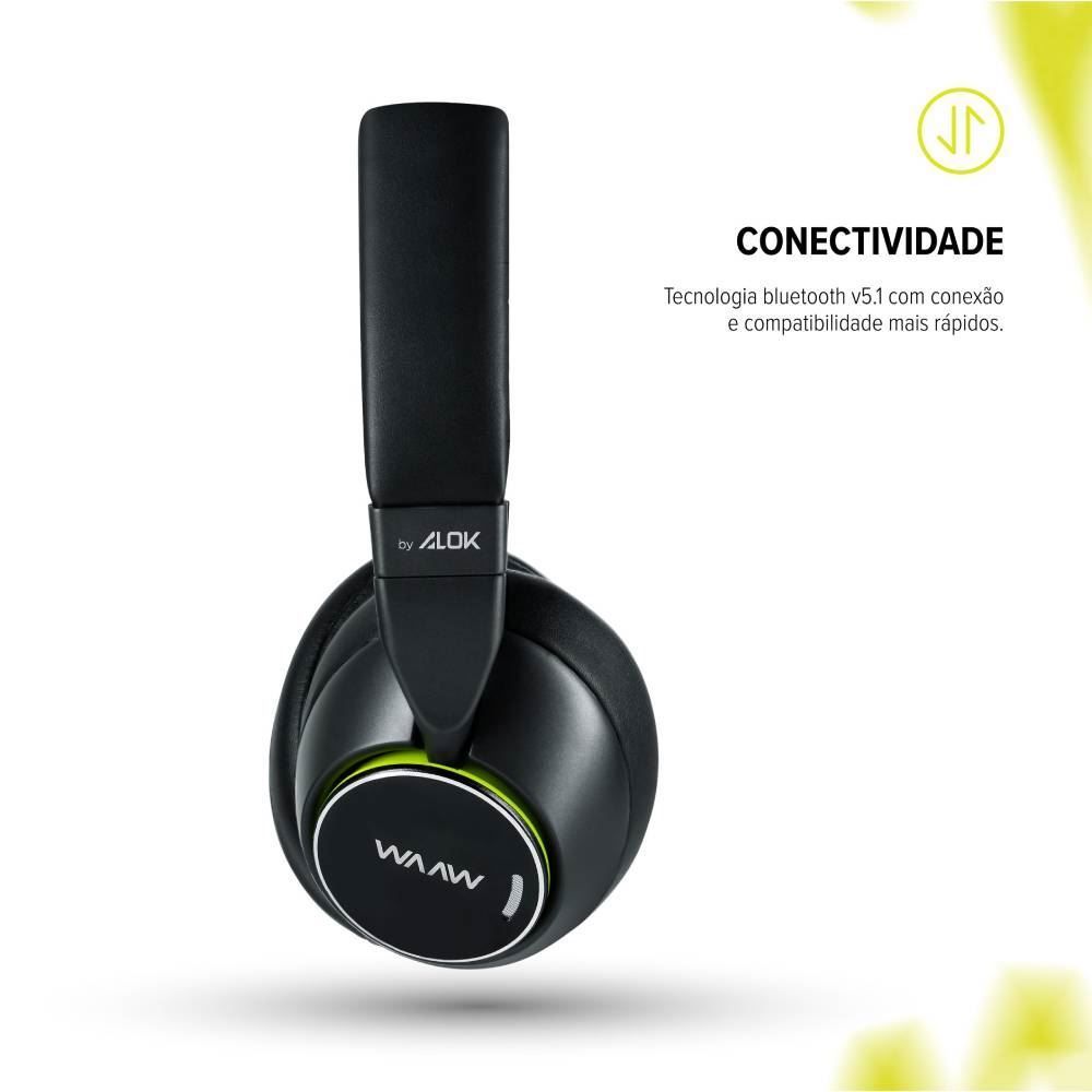 Fone De Ouvido Bluetooth Waaw By Alok Sense 310