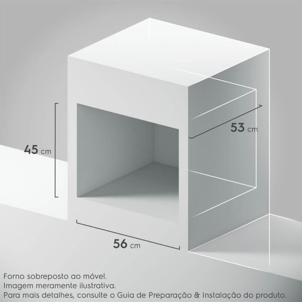 Forno Elétrico Continental 50 Litros de Embutir TOPLimpaFácil